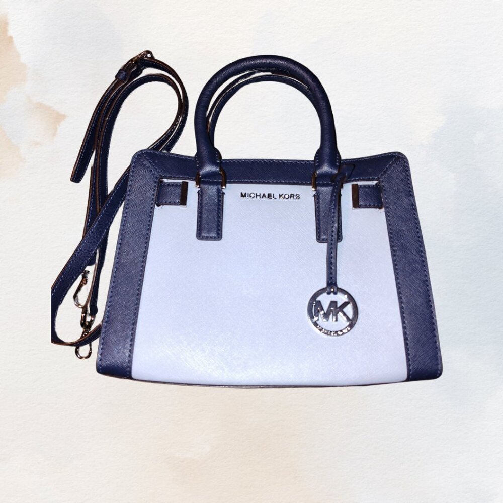 Blue Michael Kors Crossover Bag